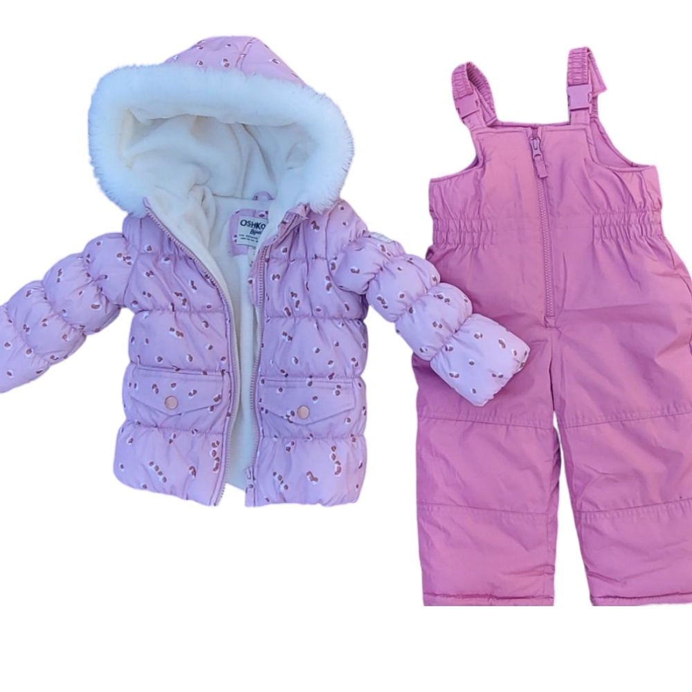 OshKosh B'gosh Pink Snowsuit Set - Picture 4 of 7